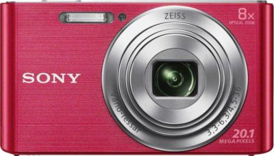 Sony - Cybershot W830 20MP 8x - Zoom - Compact - Digital Camera-Pink